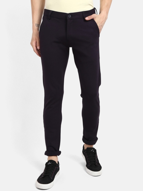 

V2 Value & Variety Men Navy Blue Regular Fit Chinos
