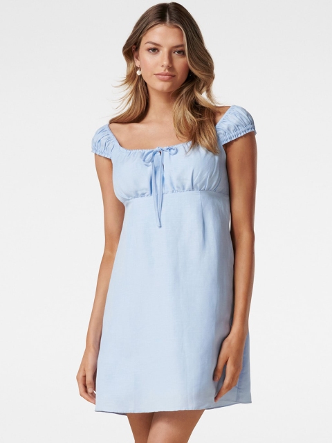 

Forever New Women Blue Empire Dress