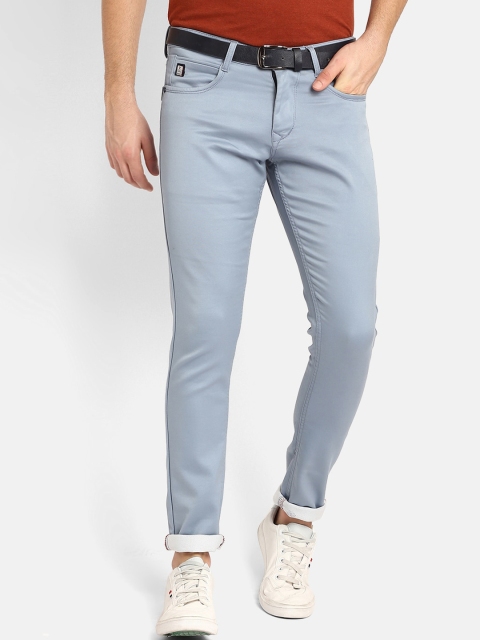 

V2 Value & Variety Men Blue Solid Regular Trousers