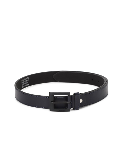 

Peter England Men Black Solid Belt