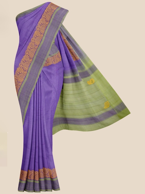 

Kalamandir Violet Pure Cotton Venkatgiri Saree