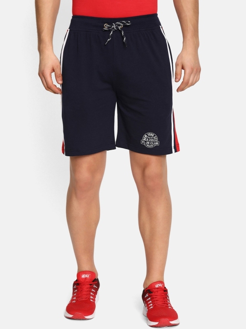 

V2 Value & Variety Men Navy Blue Mid-Rise Sports Shorts
