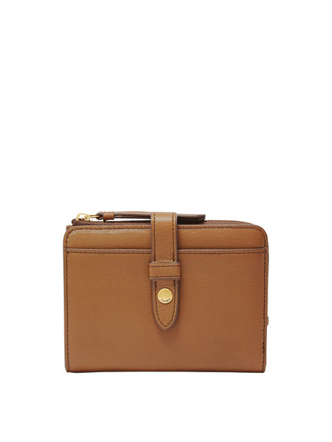 

Fossil Women Brown Textured Leather Two Fold Wallet