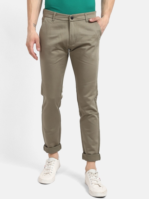 

V2 Value & Variety Men Green Solid Regular Fit Trousers