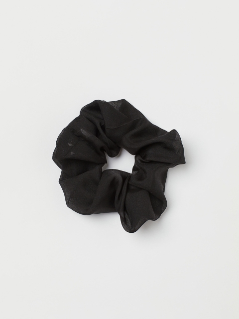 

H&M Women Black Silk Scrunchie