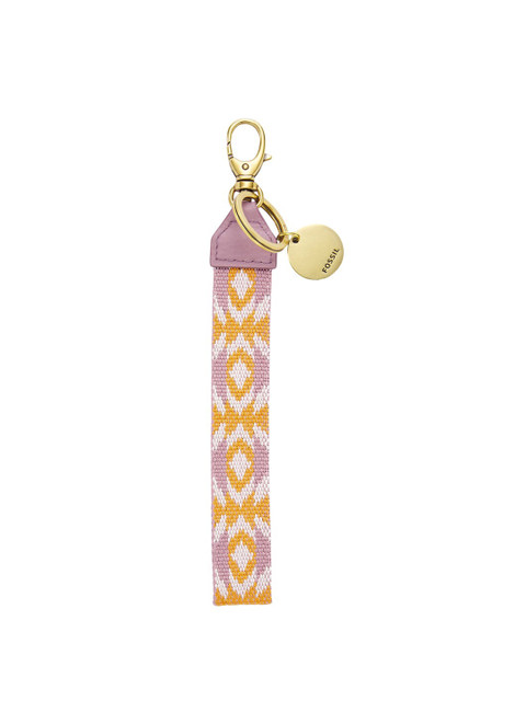 

Fossil Gold & Purple Geometric Pattern Keychain