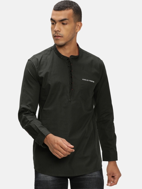 

V2 Value & Variety Men Green Kurta