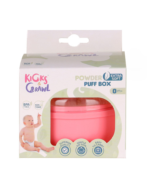 

KICKS & CRAWL Unisex Kids Pink Queen Baby Powder Puff