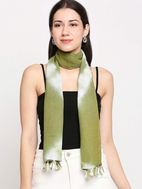 

Get Wrapped Women Green & White Scarf