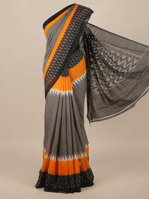 

Pothys Grey Jute Silk Saree