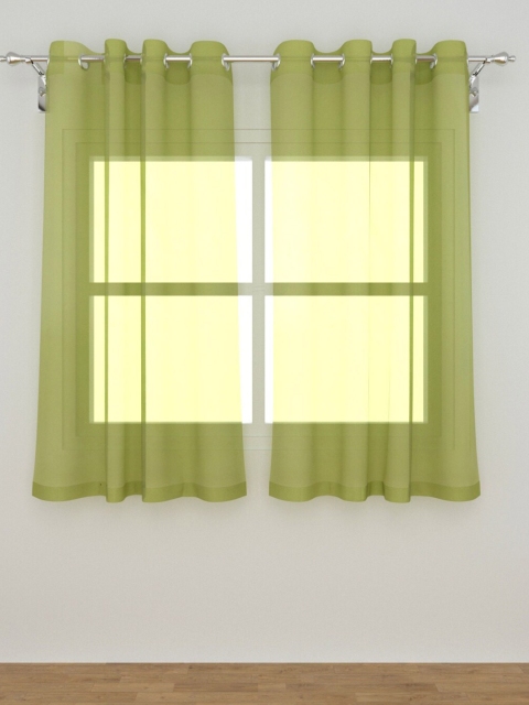 

Home Centre Green Set of 2 Sheer Window Curtain