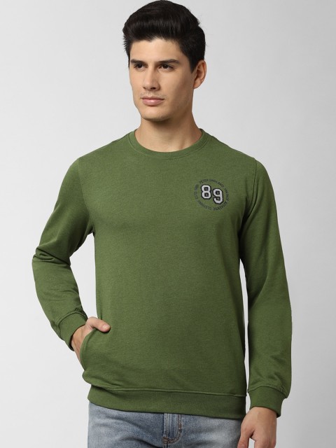 

Peter England Casuals Men Green Sweatshirt