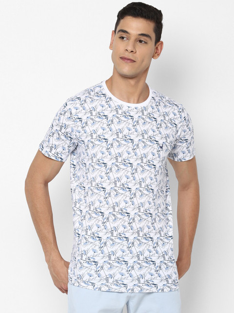 

Allen Solly Men Blue & White Printed T-shirt