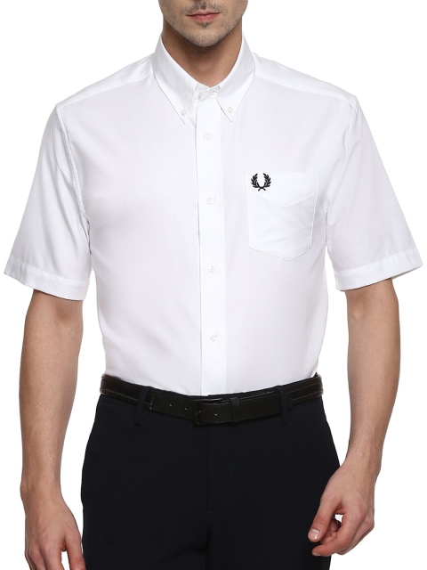 

Fred Perry Men White Casual Shirt