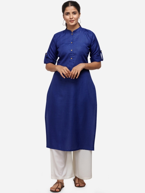 

SAADHVI Women Blue Kurta with Palazzos