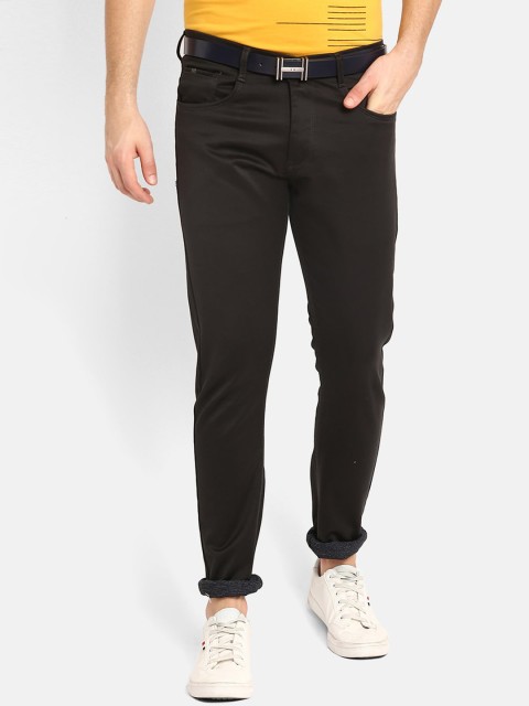 

V2 Value & Variety Men Green Solid Regular Trousers