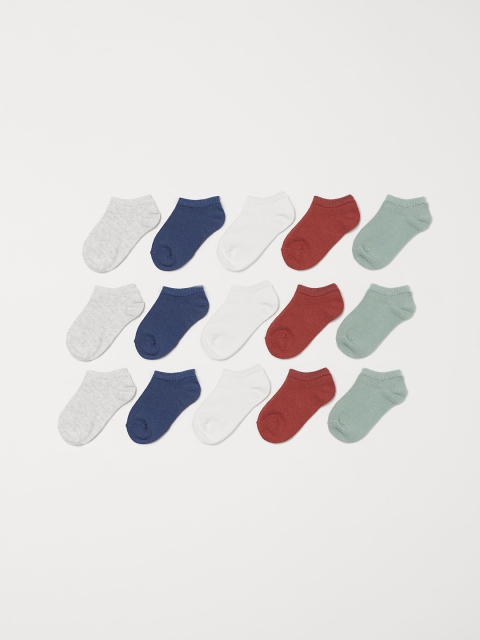 

H&M Girls 15-Pack Trainer Socks, White