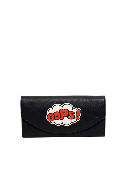 

Pink Potato Women Blue & Red Printed Leather Two Fold Wallet