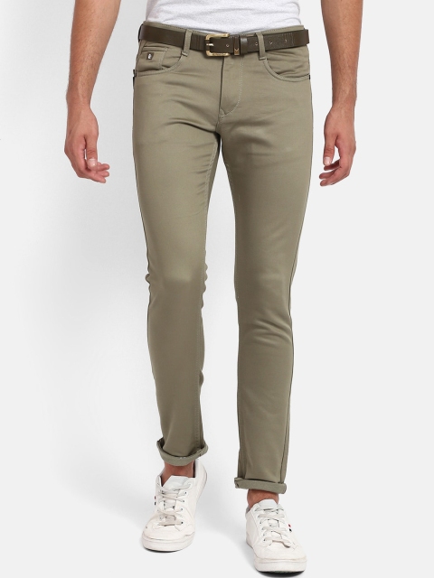 

V2 Value & Variety Men Green Solid Regular Trousers