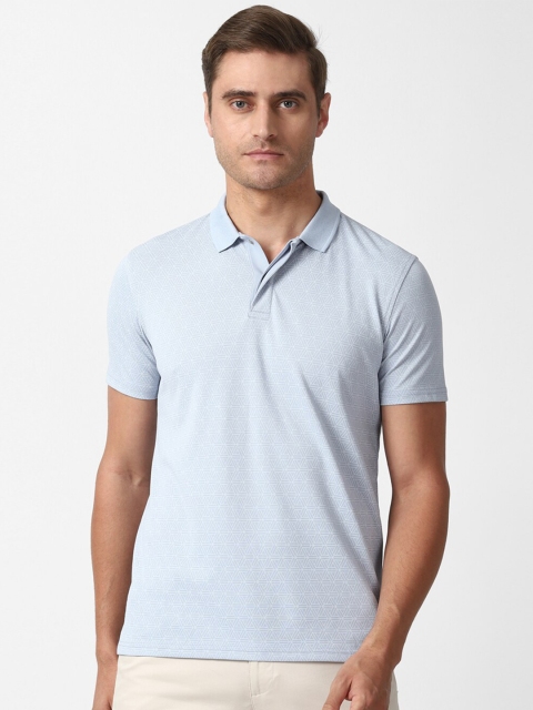 

Louis Philippe Sport Men Blue Polo Collar Slim Fit T-shirt
