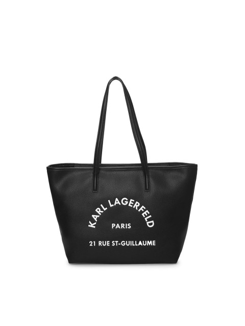 

Karl Lagerfeld Men Black Printed Messenger Bag