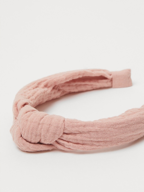 

H&M Girls Pink Solid Knot-Detail Alice Band
