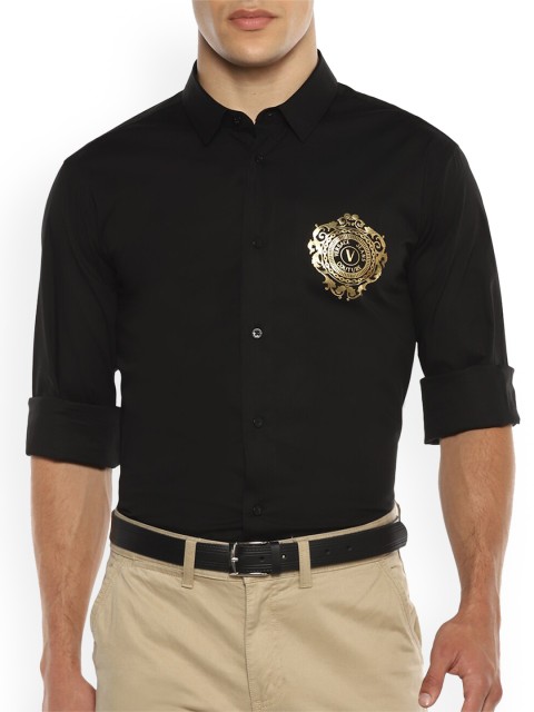 

Versace Jeans Couture Men Black Casual Shirt