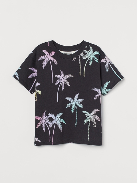 

H&M Boys Black Oversized T-Shirt