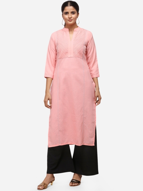 

SAADHVI Women Pink Kurta with Palazzos