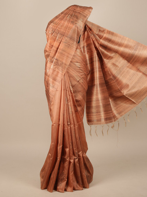 

Pothys Copper Jute Silk Saree