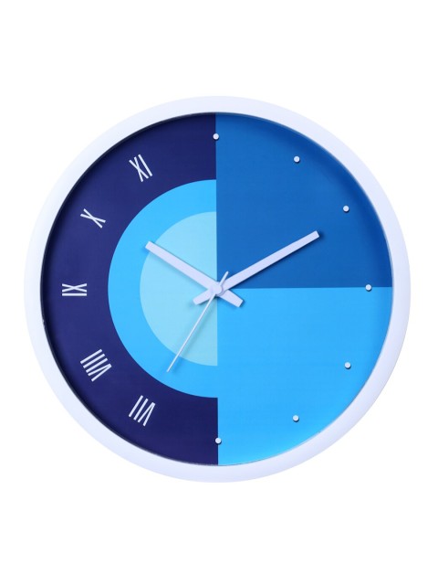 

Bodh Design Blue Printed Contemporary Wall Clock