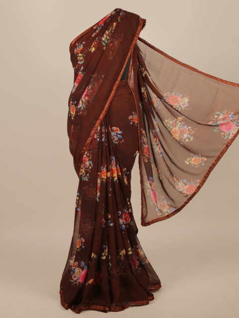 

Pothys Brown Floral Saree