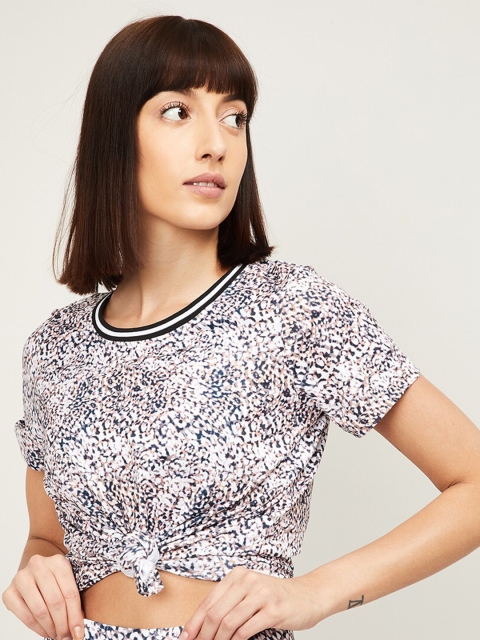 

Kappa Women White Printed T-shirt