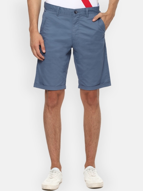 

Louis Philippe Sport Men Blue Mid-Rise Regular Shorts