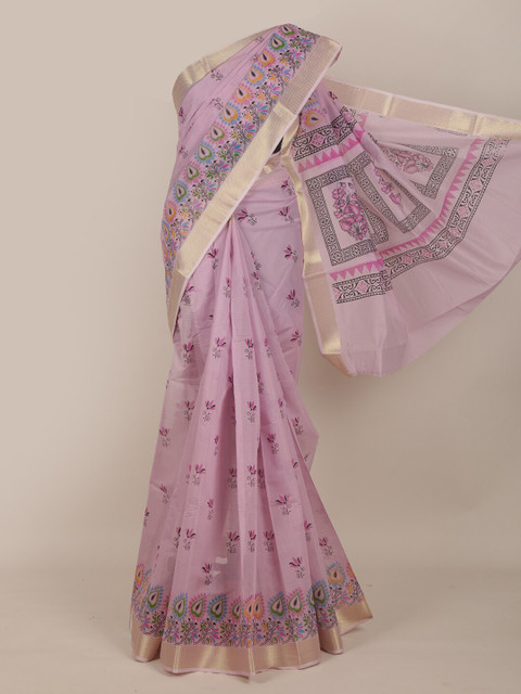 

Pothys Lavender Floral Saree