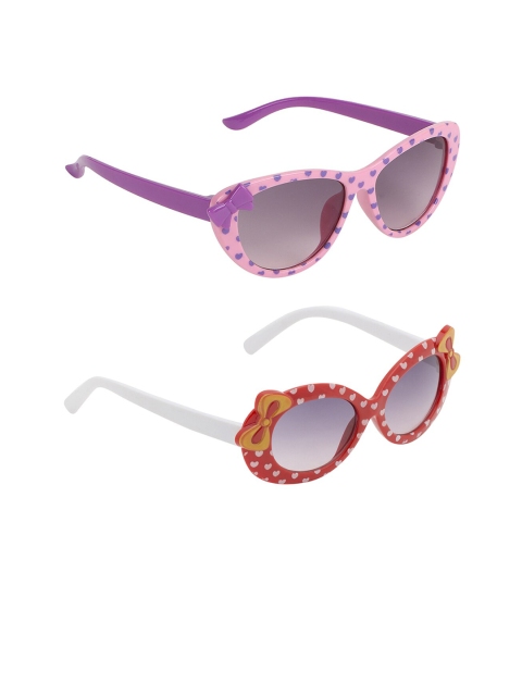 

Olvin Set of 2 Girls Grey Lens Sunglasses with UV Protected Lens 603-2010