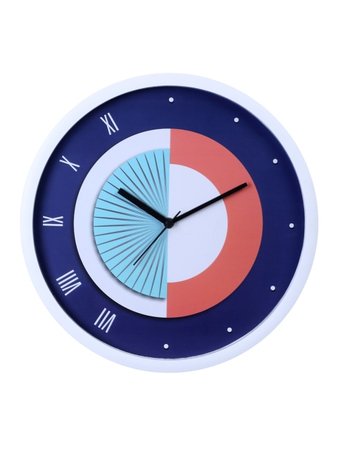 

Bodh Design Blue & White Printed Contemporary Wall Clock 28 Cm