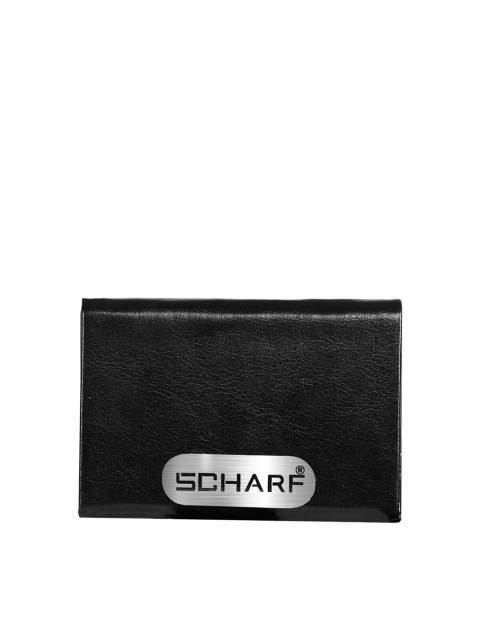 

SCHARF Unisex Black Solid Leather Card Holder