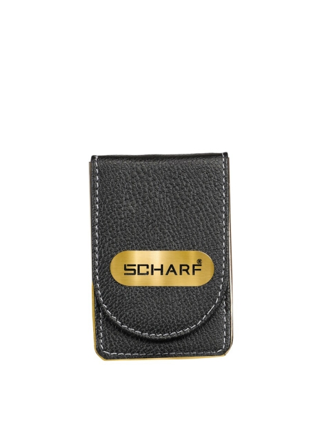 

SCHARF Unisex Black Textured Leather Card Holder
