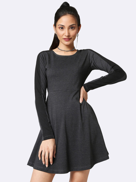 

Bewakoof Grey Mini Dress