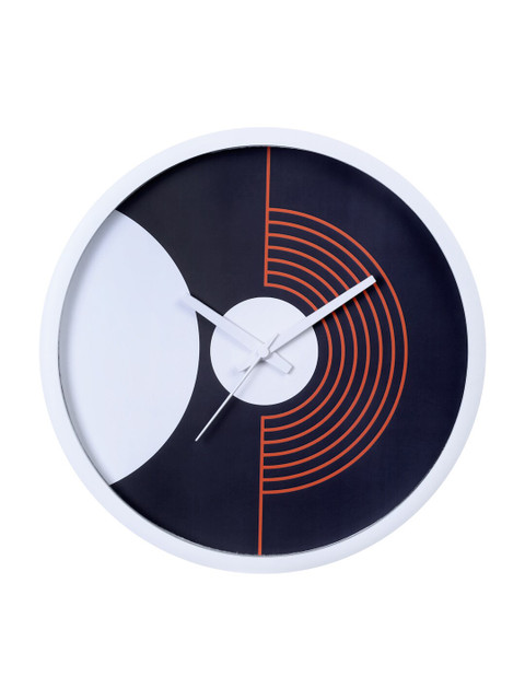 

Bodh Design Navy Blue & Red Printed Contemporary Wall Clock