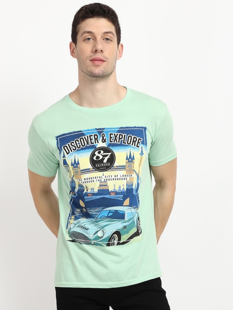 

V2 Value & Variety Men Green Printed T-shirt