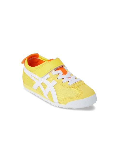 

Onitsuka Tiger Unisex Kids Yellow Colourblocked Sneakers Mexico 66 PS