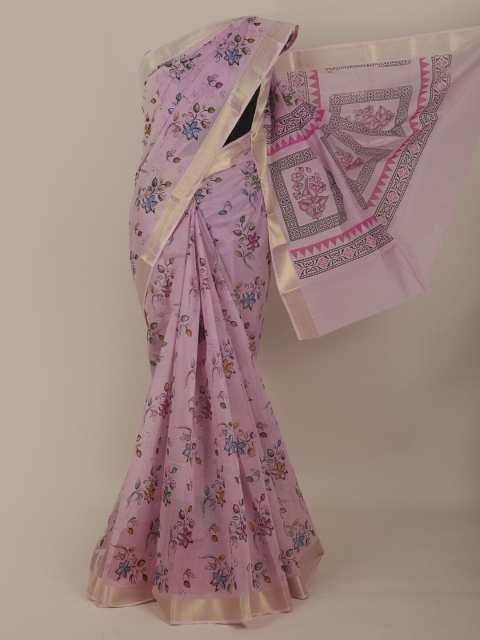

Pothys Lavender Floral Saree
