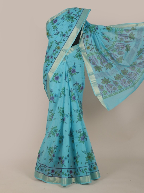 

Pothys Blue Floral Saree