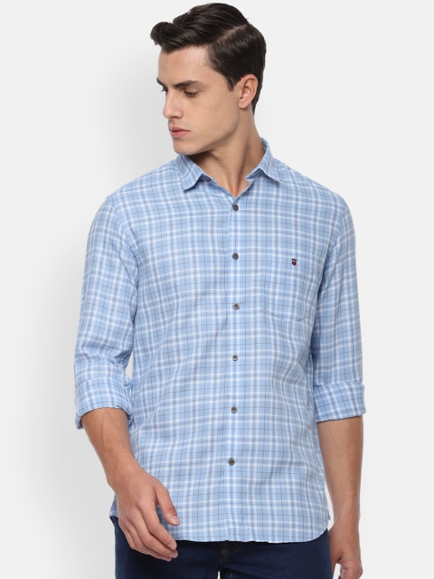 

Louis Philippe Sport Men Blue Slim Fit Checked Casual Shirt