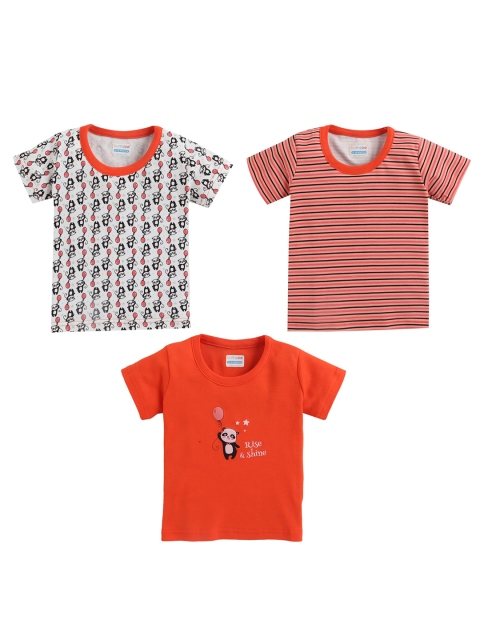 

BUMZEE Boys Set of 3 Multicoloured Printed T-shirts, Multi