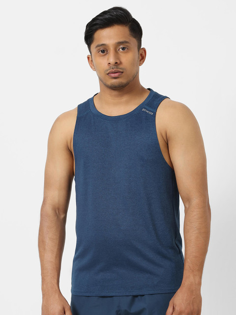 

Domyos By Decathlon Men Blue Yoga T-shirt