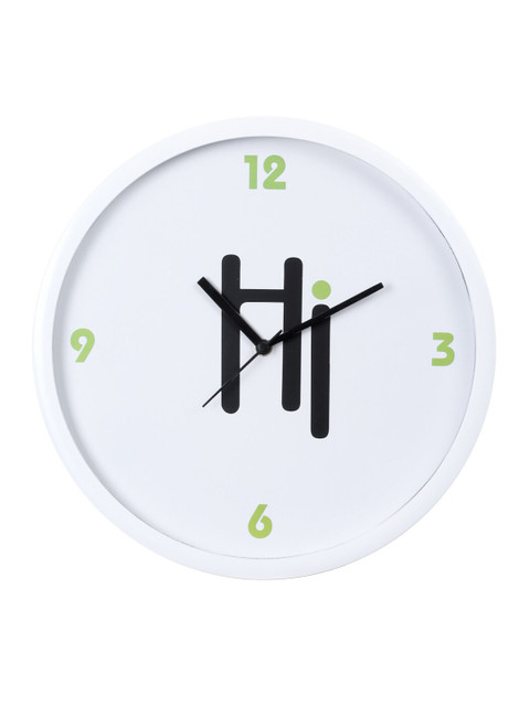 

Bodh Design White & Black Printed Contemporary Wall Clock