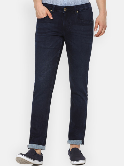 

Louis Philippe Jeans Men Navy Blue Slim Fit Clean Look Jeans